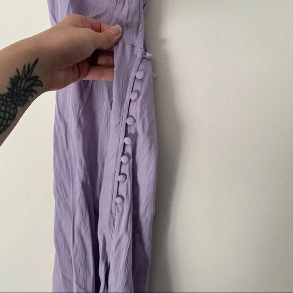 Zara Dress size small light purple open back mini slip dress - Picture 4 of 8